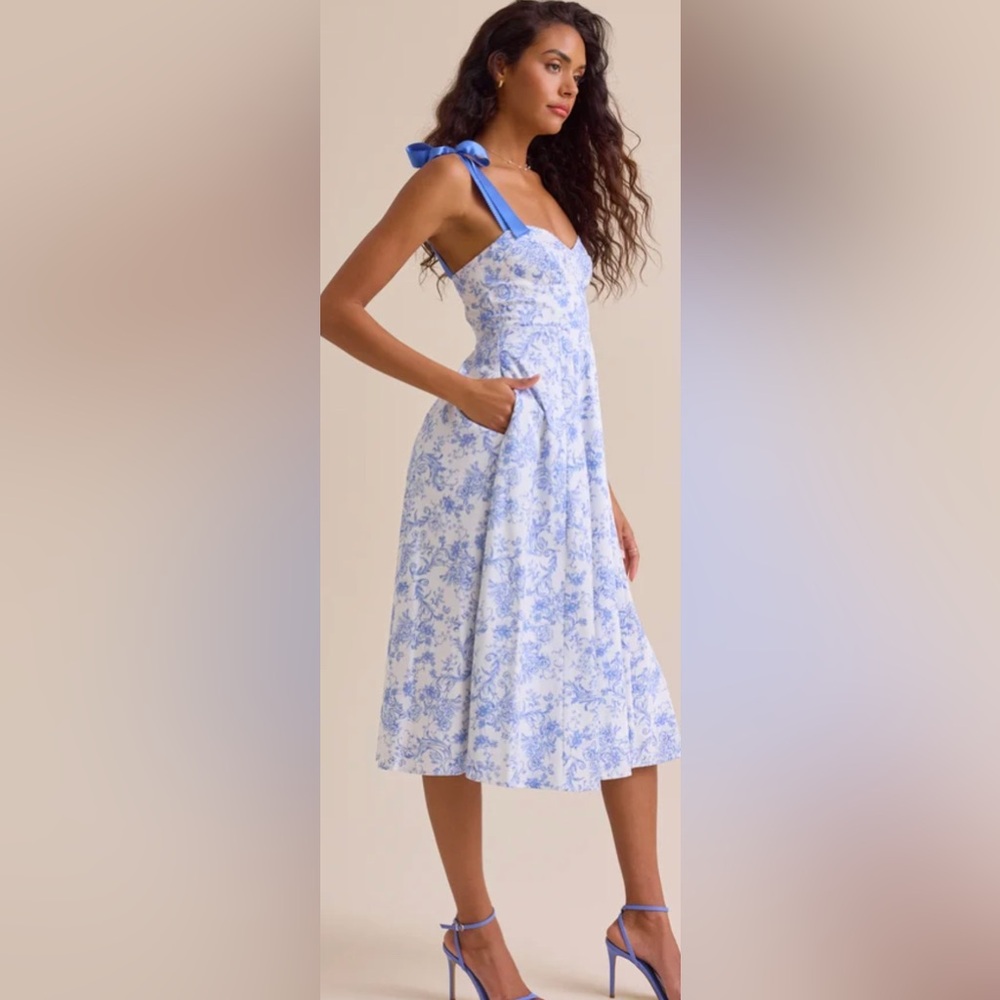 Altar’d State Rosella Floral Ribbon Dress NWT - Picture 6 of 17
